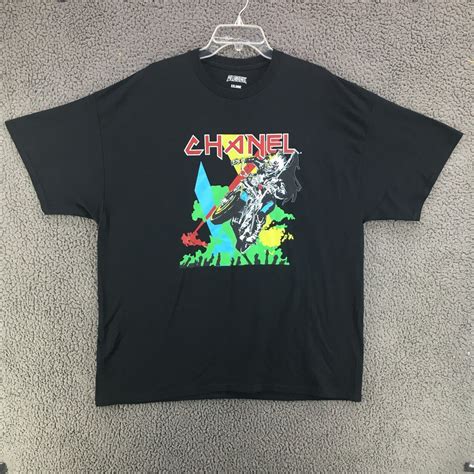 chanel iron maiden shirt|RARE HTF Bleach Goods Chanel Karl Lagerfeld Iron Maiden .